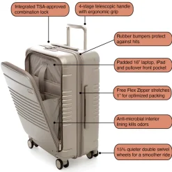 Arlo Skye The Zipper Carry-On Max with Front Pocket