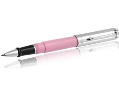 Aurora Talentum Colors Pink w/ Chrome Finish Cap Rollerball Pen - AU-D