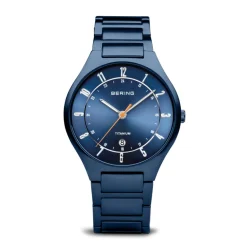 Bering Mens Watch | Titanium | Matte Blue | 11739797 | Altman Luggage