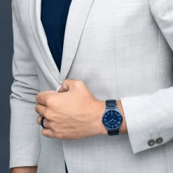Bering Mens Watch | Titanium | Matte Blue | 11739797 | Altman Luggage