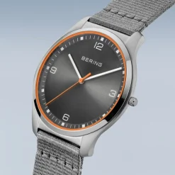 Bering Men's Watch | Ultra Slim | polished/brushed grey | 18342-577