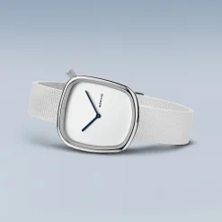 Bering Mens Watch Automatic polished brushed Grey Grey Dial 16743377