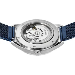 Bering Mens Watch Automatic polished brushed silver Blue Dial 16743307