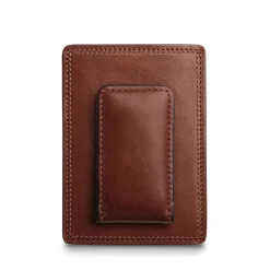 Bosca Deluxe Front Pocket Wallet Old Leather Dark Brown