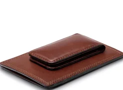 Bosca Deluxe Front Pocket Wallet Old Leather Dark Brown