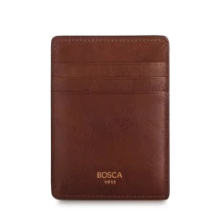 Bosca Deluxe Front Pocket Wallet Old Leather Dark Brown