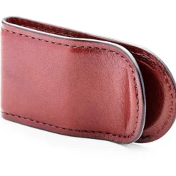 Bosca Leather Covered Money Clip Amber | Altman Luggage | Wallet Sale