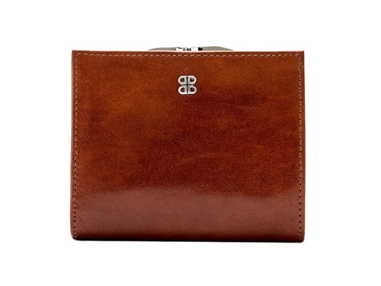 Bosca Old Leather Petite French Purse Amber