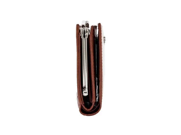 Bosca Old Leather Petite French Purse Amber