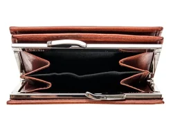 Bosca Old Leather Petite French Purse Amber