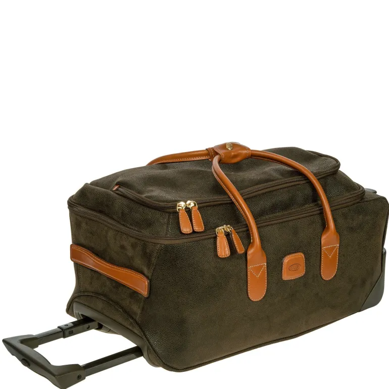 BRIC'S LIFE 21" CARRY-ON ROLLING DUFFLE BAG - OLIVE OR BLACK