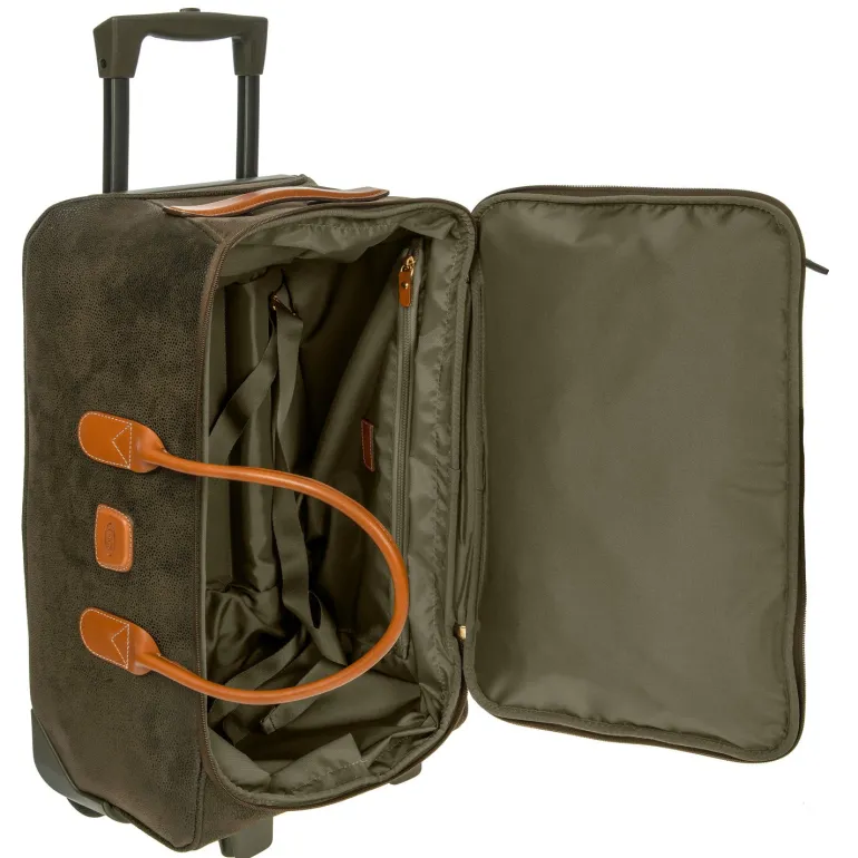 BRIC'S LIFE 21" CARRY-ON ROLLING DUFFLE BAG - OLIVE OR BLACK