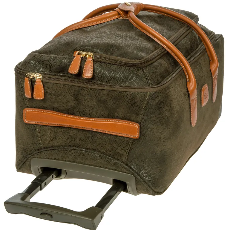 BRIC'S LIFE 21" CARRY-ON ROLLING DUFFLE BAG - OLIVE OR BLACK