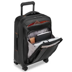 Briggs and Riley ZDX Domestic Carry on Expandable Spinner Black