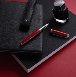 Caran D Ache Leman Carmine Red Fountain Pen | Altman Luggage Sale