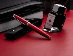 Caran d Ache Leman Carmine Red Rollerball Pen | Altman Luggage Sale