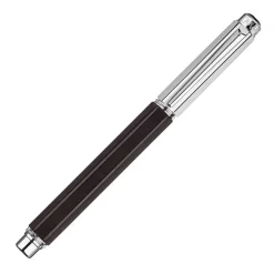 Caran d Ache Varius Ebony Wood Silver Plated and Rhodium Coated Roller