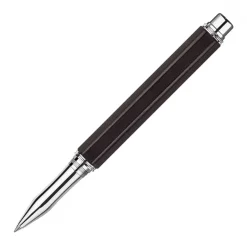 Caran d Ache Varius Ebony Wood Silver Plated and Rhodium Coated Roller