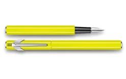 Caran dAche 849 Metal Yellow Fluo Fountain Pen on Sale Altman Luggage