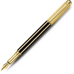 Caran dAche Varius China Black Gold Plated Fountain Pen Sale
