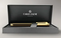 Caran dAche Varius China Black Gold Plated Fountain Pen Sale
