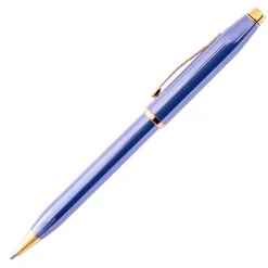 Cross Century II Lavender Blue Gold Plated Appointments Ballpoint Pen