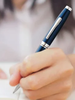 Cross Coventry bLUE Lacquer Ballpoint Pen | Altman Luggage