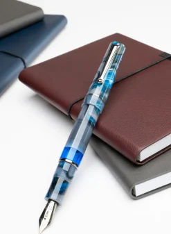 Delta Duna Grey Rutenio Fountain Pen 14k Nib | Altman Luggage