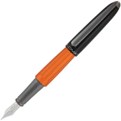Diplomat Pens Aero Black Orange Fountain Pen Sale | Altman Luggage
