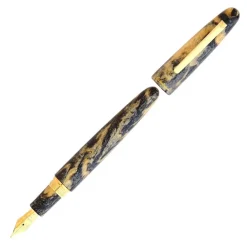 Esterbrook Estie Gold Rush Prospector Black Oversize Gold Trim Fountai