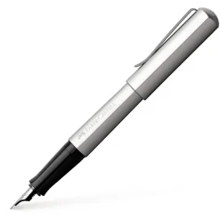 Faber Castell Hexo Fountain Pen Silver | Altman Luggage on Sale