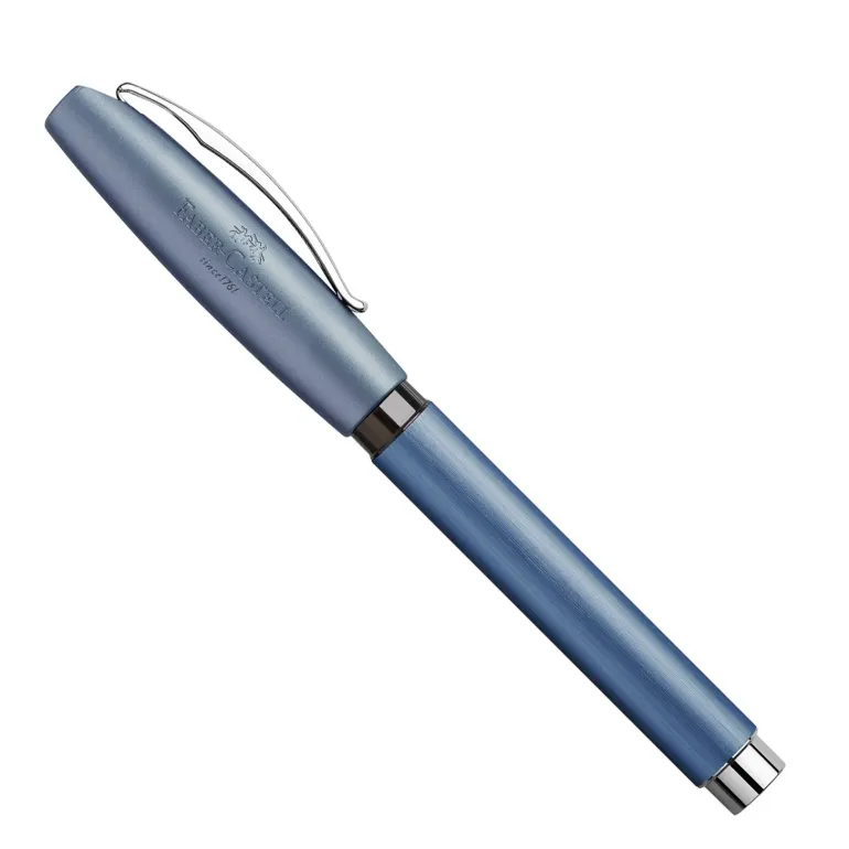 Faber-Castell Essentio Rollerball Pen, Aluminum Blue