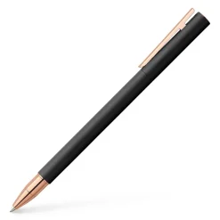 Faber-Castell NEO Slim Rollerball Pen Black Matte with Rose Gold