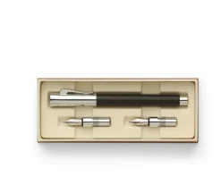 Graf Von Faber Castell Tamitio Black Fountain Pen Calligraphy Set Sale