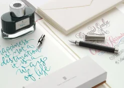 Graf Von Faber Castell Tamitio Black Fountain Pen Calligraphy Set Sale