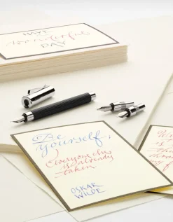 Graf Von Faber Castell Tamitio Black Fountain Pen Calligraphy Set Sale