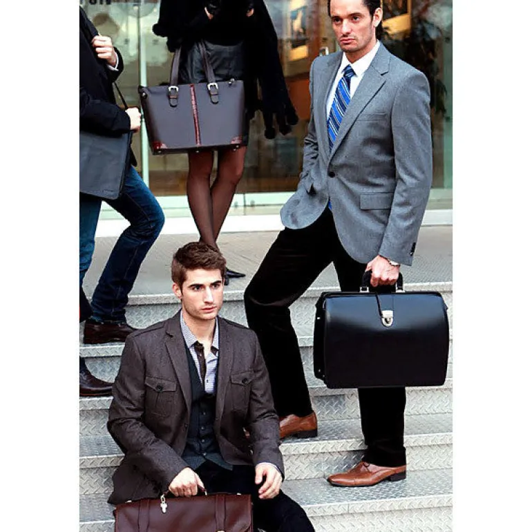 Jack Georges | Elements Classic Leather Briefbag | Altman Luggage
