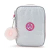 Kipling 100 Pens Case Metallic Ice Silver | Altman Luggage