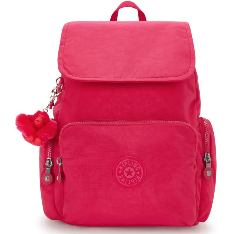 Kipling City City Zip Small Backpack Confetti Pink | Altman Luggage