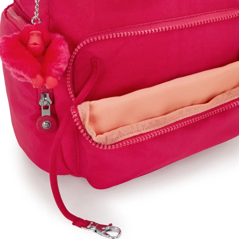 Kipling City City Zip Small Backpack Confetti Pink | Altman Luggage