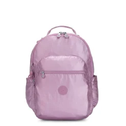 Kipling Seoul Extra Large Metallic Berry 17 Laptop Backpack | Altman Luggage