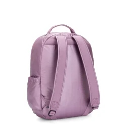 Kipling Seoul Extra Large Metallic Berry 17 Laptop Backpack | Altman Luggage