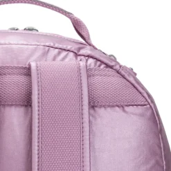 Kipling Seoul Large Metallic Berry 15 Laptop Backpack | Altman Luggage
