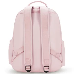 Kipling Seoul Large Metallic Pink Shine Laptop Backpack | Altman Luggage