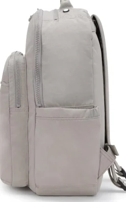 Kipling Seoul Large Nylon Laptop Backpack Grey Gris | Altman Luggage