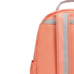 Kipling Seoul Large Nylon 15 Laptop Backpack Cool Coral Shade