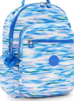 Kipling Seoul Large Printed 15 Laptop Backpack Diluted Blue