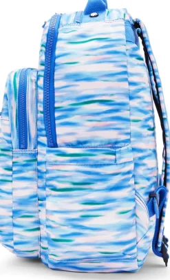 Kipling Seoul Large Printed 15 Laptop Backpack Diluted Blue