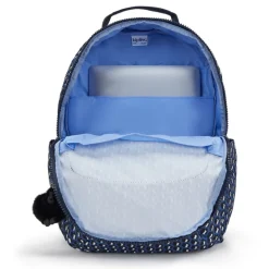 Kipling Seoul Large Printed 15 Laptop Backpack 3D K Blue | Altman Luggage