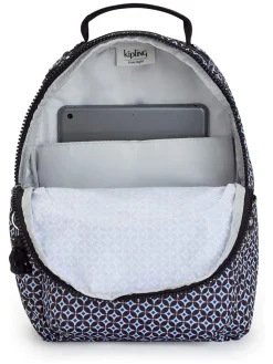 Kipling Seoul Small Tablet Backpack Blackish Tile | Altman Luggage